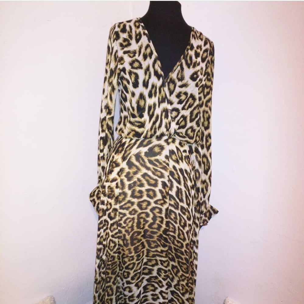 Leopard Print Maxi Dress